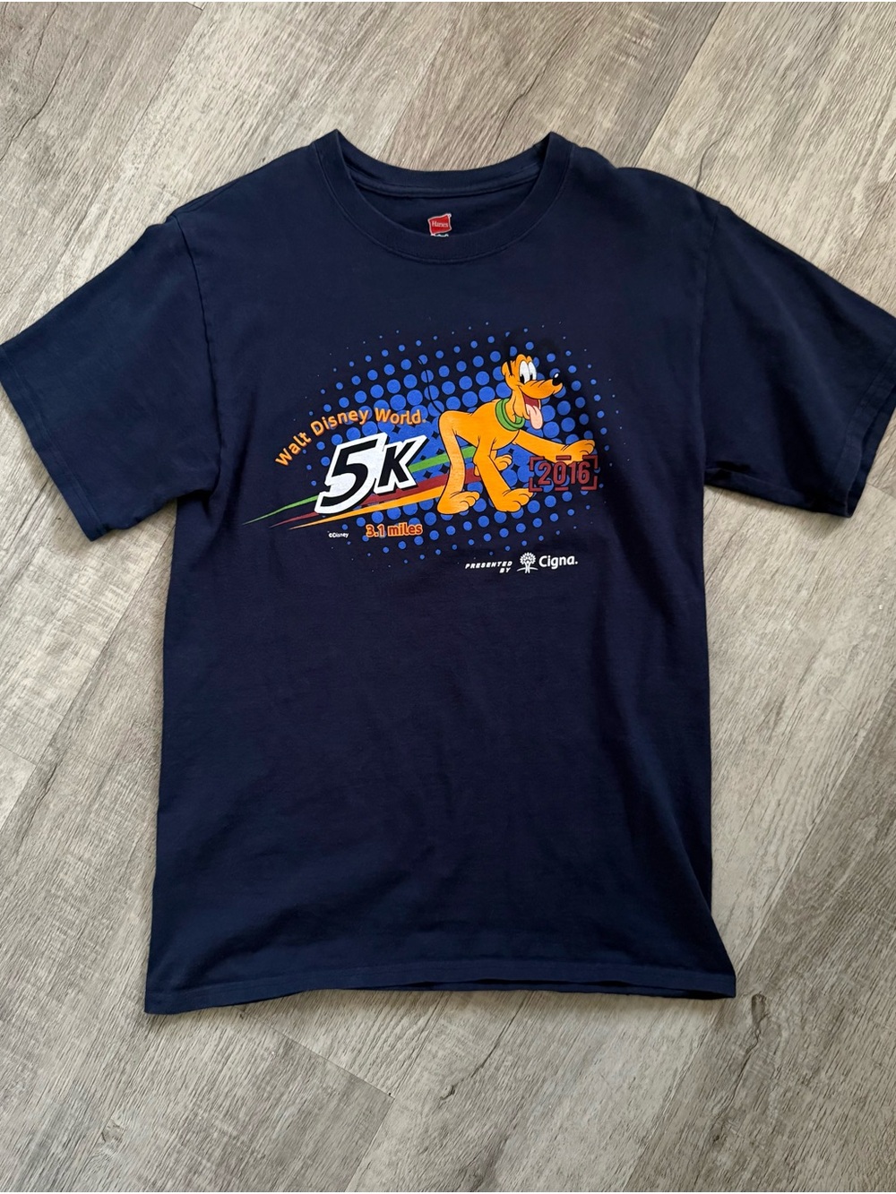 Walt Disney World 5K Pluto Graphic T-Shirt - Navy